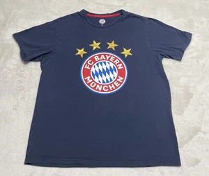FC Bayern Munich T-Shirt Mens Medium Blue Soccer Football Short Sleeve Tee - Picture 1 of 7