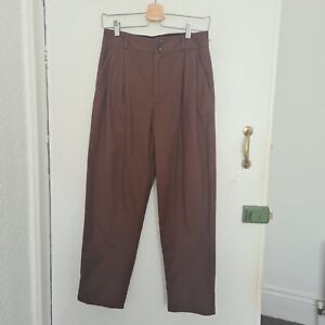 Margaret Howell Brown Cotton Tapered Trousers Size Small