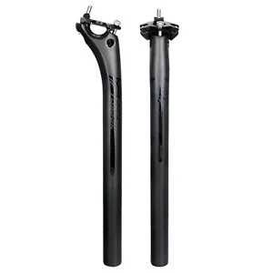 Carbon Fiber Bike Tube Offset 20mm Seatpost MTB Cycling Bicycle Seat Post 350mm - Picture 1 of 19