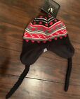 $40 NWT Spyder Women Knitted Beanie Hat Ski Cap Snow Braids Black Red White Gray