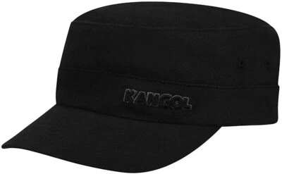 KANGOL Cap Army Military Style Cadet Twill 9720BC Black Sizes : S/M, L/XL & XXL - Image 1 of 4