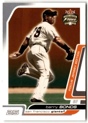 2003 Fleer Focus Jersey Edition Barry Bonds #8 San Francisco Giants - Image 1 of 2