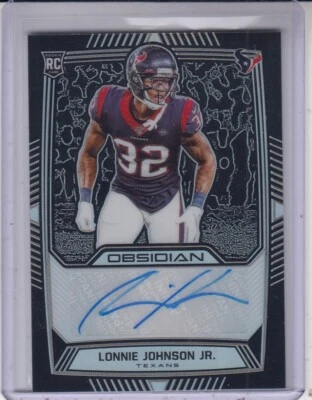 LONNIE JOHNSON JR 2019 Panini Obsidian Rookie Autograph #79 RC 45/150 Texans - Image 1 of 2