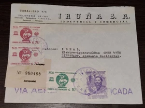 Paraguay 70er Jahre, Mehrfachfrankatur Werbebrief nach Deutschland - Bild 1 von 1