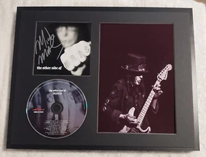 MOTLEY CRUE SIGNED MICK MARS SIGNED OTHER SIDE OF MARS CD PHOTO FRAMED JSA AZ886 - Picture 1 of 2