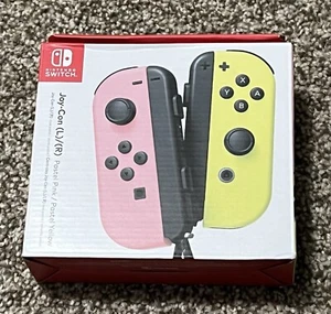 Nintendo Switch Joy-Con Controller Pastell Rosa Gelb Joycons OEM Offiziell NEU - Bild 1 von 2