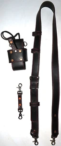 Tollhouse Leather Firefighter Emergency Service Radio Strap, Case, Cord Keeper - Bild 1 von 9