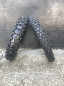 Pit Bike Off Road Tyre Set Front & Rear 12" 14" - Picture 1 of 5