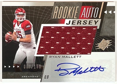 2011 Upper Deck SPx Rookie Auto Jersey Ryan Mallett Auto RC #272 /150 - Image 1 of 2