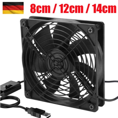 Neu USB Netzteil TV Set-Top Box Router Ventilator PC Gehäuselüfter Kühler 5V DHL - Bild 1 von 4
