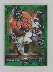 2015 Topps Chrome C.J. ANDERSON Green Refractor - Picture 1 of 1