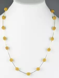 COLLANA CATENA COBRA ALVEARE A MOLLA ALVEARE VINTAGE TRIFARI 24" TONO ORO - Foto 1 di 7