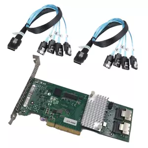 Fujitsu 9211-8i 6Gbps HBA LSI FW:P20 Tryb IT ZFS FreeNAS unRAID+2* SFF-8087 SATA - Zdjęcie 1 z 3