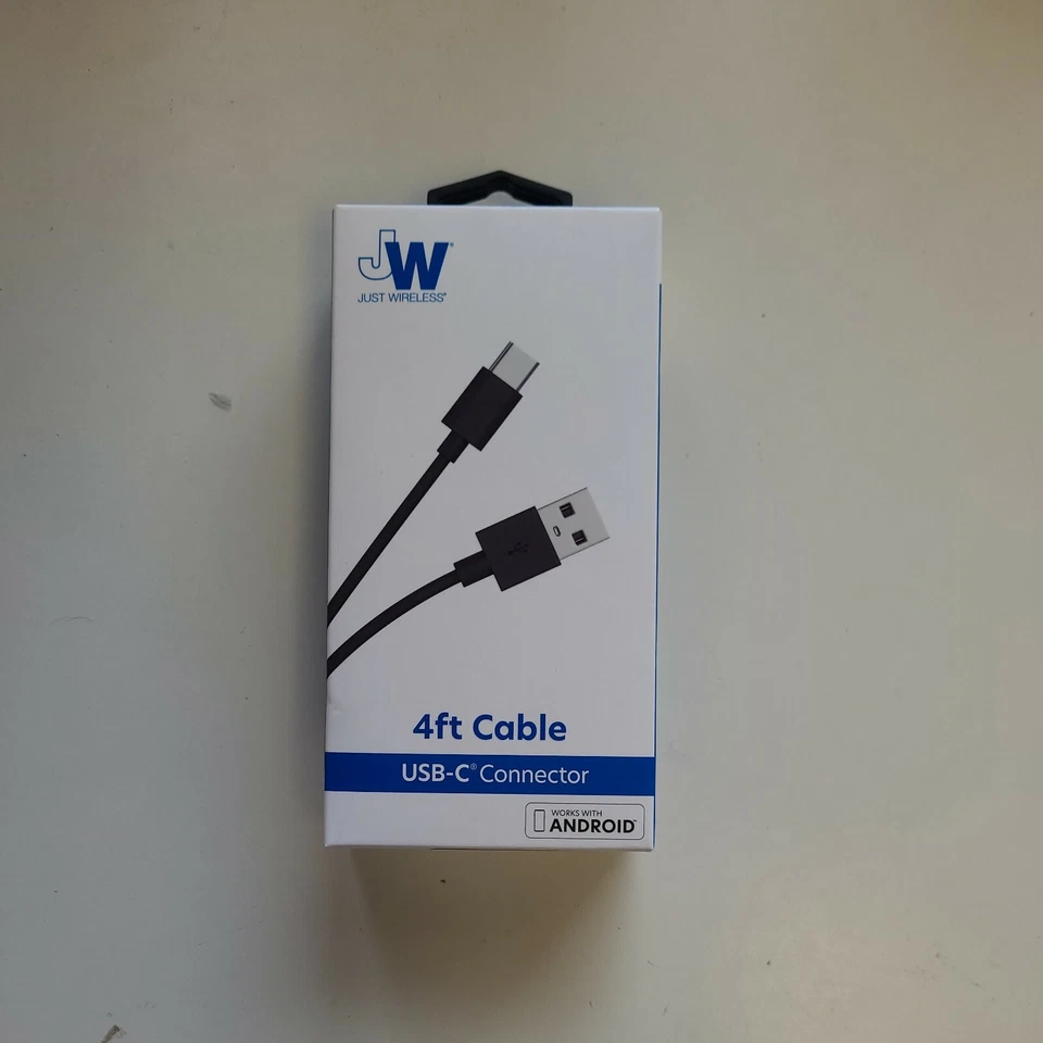 Just Wireless 6 Feet Charge Sync USB-C Charging Cable - Black - Image 1 of 1