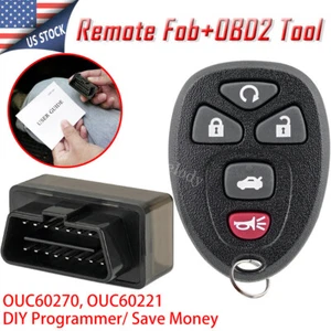 5B Remote Key Fob + Programming Tool for Chevrolet Impala Buick Lucerne OUC60270 - Foto 1 di 11