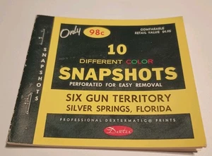 Six Gun Territory 10 Different Color Snapshots Silver Springs Florida (C) 1977 - Picture 1 of 12