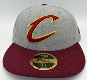Cleveland Cavaliers Cavs New Era 59Fifty Mütze flach geschnitten Größe 7 1/8 - Bild 1 von 2