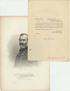 GENERAL ORDERS -- CIVIL WAR -- SAMUEL P HEINTZELMAN / General Orders No 17 1864 - Picture 1 of 1