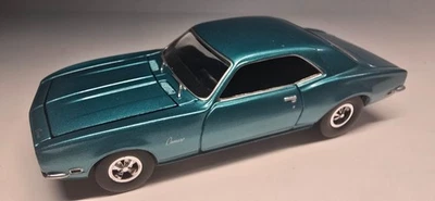 Johnny Lightning  1968 Chevy Camaro, Blue Diecast 1/43 - Image 1 of 4