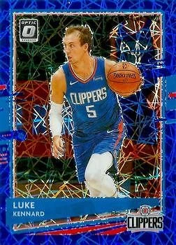 Luke Kennard 2020-21 Donruss Optic - Blue Velocity #65 - Los Angeles Clippers - Image 1 of 2