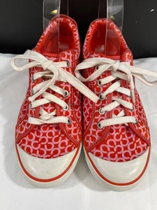 Coach Barrett Women's Red Casual Sneaker Size 8.5B SKU 6083 - Picture 1 of 8