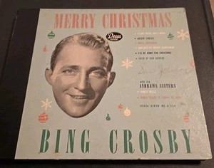 Bing Crosby Merry Christmas 78rpm Box Set Complete DECCA Records 1945 VG - Picture 1 of 3