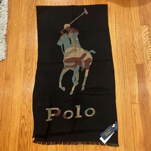 Polo Ralph Lauren Men’s Scarf Camoflauge Big Pony Logo NWT - Picture 1 of 2
