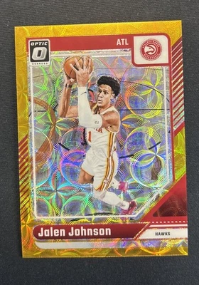 Mira telescópica dorada Jalen Johnson 2024-25 Panini Donruss Optic #79/10 Hawks Foto 1 de 4