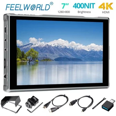FEELWORLD FW759 PRO 4K HDMI 7 Inch IPS Touch-Screen Camera Field Video Monitor - Image 1 of 4