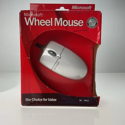 Microsoft Scrolling Wheel Mouse 1.0 PS/2 Port X08-70343 a2 Factory Sealed - Image 1 of 4