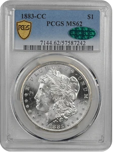 1883-CC Morgan PCGS CAC MS 62 - Picture 1 of 4