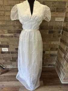 Vintage Stunning 1960’s Lorrie Deb Wedding Dress Union Made Size 8 Med 70325 - Picture 1 of 15
