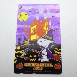 Japanische Telefonkarte Snoopy Halloween Universal Stadios Japan USJ - Bild 1 von 6