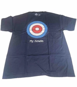 T-Shirt Life is Canada My House kanadisches Bogenschießen Gr. Groß blau kurzärmelig - Bild 1 von 6
