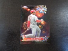 1997 Topps Chrome Refractor All Star # AS1 Ivan Rodriguez Card (B62) Rangers