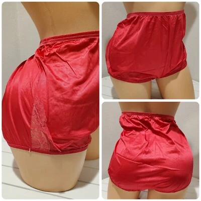 Panty Vanity Fair Nouveau Brillante Nylon Refuerzo Ancho Corte Completo 9/2XL ROSA Pasión Foto 1 de 4