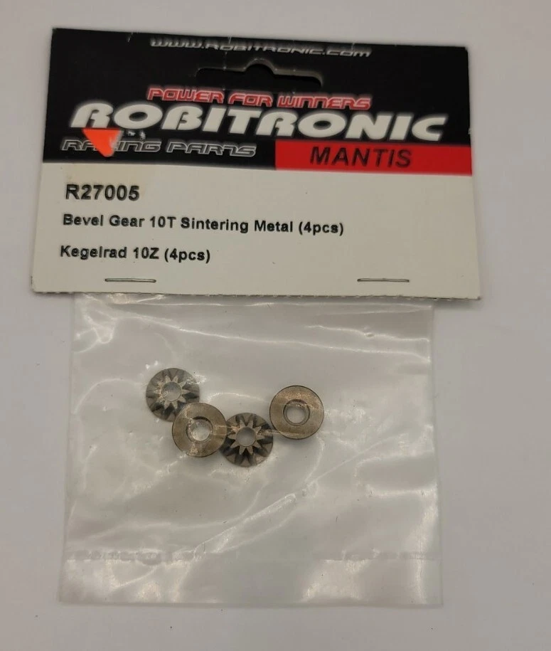 Robitronic Racing Bevel Gear 10t Sintering Metal Mantis 1/8th Scale Buggy R27005 - Image 1 of 1