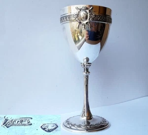 Pokal/ Fuß- Becher, Wappen, Schützenfest, Schweiz, Silber, um 1905 K540 - Picture 1 of 14