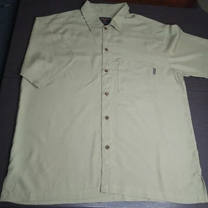Camisa Woolrich Polinosic Abotonada Manga Corta Wasabi 6618 Para Hombres Grande - Imagen 1 de 14