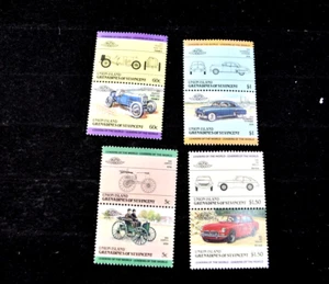 GRENADINES OF ST VINCENT  1985 Se-Tenant  CARS S442+447+449+451  MNH - Picture 1 of 3