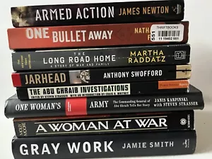 Modern Military History 8 Book Lot Jarhead Gray Work Iraq War Armed Action - Picture 1 of 9