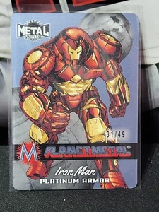 2024 Avengers Metal Universe Planet Metal PLATINUM ARMOR Iron Man /49 - Imagen 1 de 2