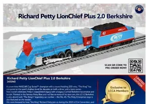 LIONEL 2432143 RICHARD PETTY LC+ 2.0 BERKSHIRE #43-LCCA SPECIAL EDITION LOCOTEND - Picture 1 of 8