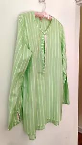 Victoria's Secret Pout 100% Cotton Nightshirt--Green/Size Large-- - Picture 1 of 7