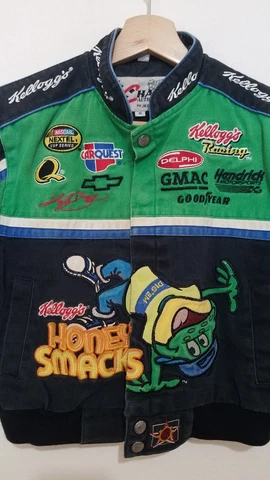 Chase Kyle Busch Kelloggs Honey Smacks NASCAR Jacket YOUTH M Nextel Cup Series Cover