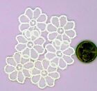 Miniature Dollhouse 6 -1 in. Doilies - white and some tea stained.