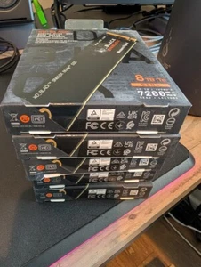WD BLACK SN850X 8TB NVMe PCIe Gen4 M.2 2280 Internal SSD WDS800T2X0E NEW - Afbeelding 1 van 2
