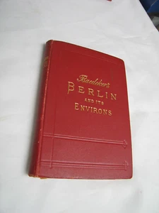 Travel Guide Baedeker's Berlin & Environs Karl Baedeker 1923 - Picture 1 of 6
