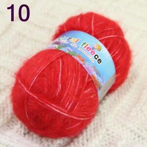 Lot of 1ballX50g Soft MOHAIR Cotton Shawls Sweater Wrap Hand Knit Crochet Yarn