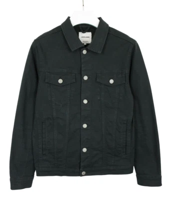 Chaqueta JACK & JONES Alvin Para Hombre MEDIANA Camionero Denim Bolsillo en el Pecho Abotonada Foto 1 de 4